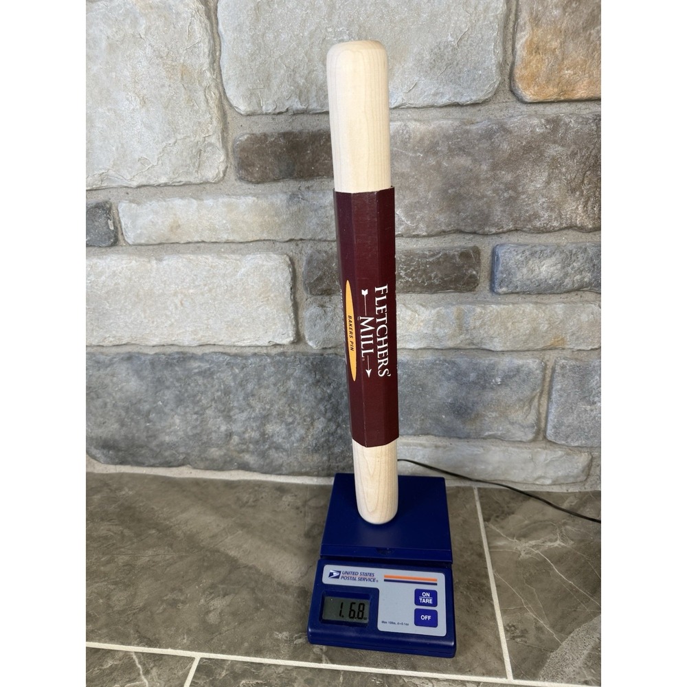 Fletchers' Mill Wood Bakers Rolling Pin - Professional Pastry & Dough Roller USA - Picture 9 of 12